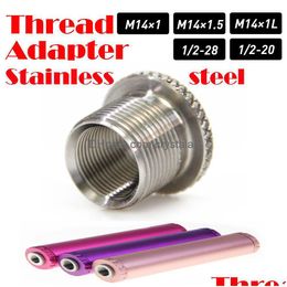 Stainless Steel Philtre Thread Adapter 1/2-28 To 5/8-24 M14X1.5 X1 Ss Soent Trap For Napa 4003 Wix