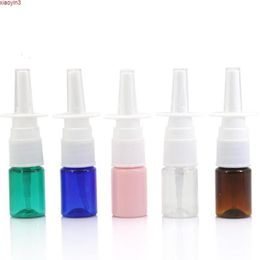 5ml Colourful PET Empty Fine Nasal Spray Mist Plastic Bottle, Cosmetic Nose Bottle LX6773high qualtity Meapw Tlpnb