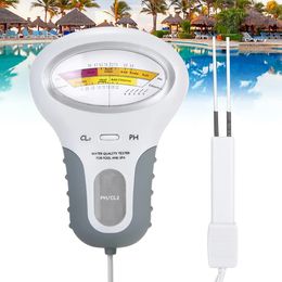 PH Meters PH/CL2 Water Quality Chlorine Tester Level Meters Portable Spa Swimming Pools Checker Measurement PH Meters 231017