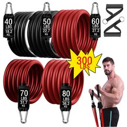 Resistance Bands 300lbs Exercise Set 1117Pcs Fitness Yoga Booty Stretch Training for Home Gym Workout Equipments 231016