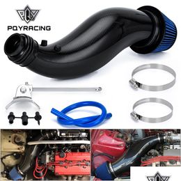 Carbon Fibre Air Intake Pipe For Honda Civic 92-00 Ek Eg With Philtre Pqy-Ait11Cf Drop Delivery