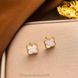 Designerschmuck vier Blatt Halskette Luxus Clover Halskette Marke Anhänger 18K Roségold Silber Ring Ohrringe Anhänger Armband mit Schachtel für Frauen Girl Val CJVC