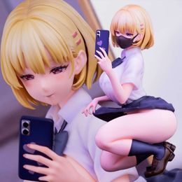 Finger Spielzeug 15 cm Nsfw Schöne Projekt Himeko Nette Sexy Mädchen Anime PVC Action Figure Erwachsene Hentai Sammeln Modell Puppe spielzeug Geschenk