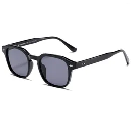 Sunglasses Retro Square Men Women Trendy Vintage Rectangular Black Shades Eyeglasses Classic Tinted Lens 90s Glasses