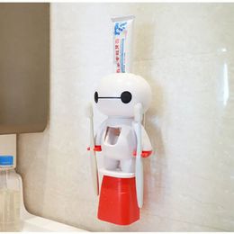 Toothbrush Holders Children's Tooth Brush Holder Automatic Toothpaste Dispenser Toothbrush Bathroom Tools bathroom accessorie de Hang a wall 231013