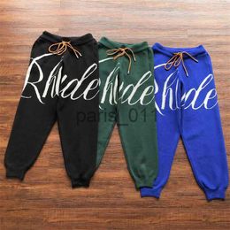 Men's Pants Knitted Sweatpants Men Women 1 Quality Woollen Trousers Pants x1017