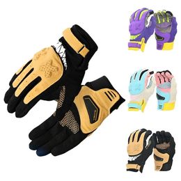 Sports Gloves Motorcycle Touch Screen Men Women MTB Bike Running Fitness Gym Riding Bicycle Macaron Colour 231017