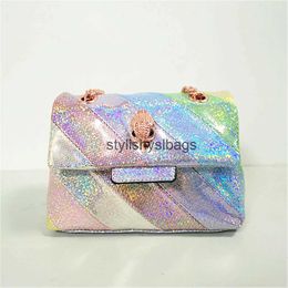 Cross Body KURT GEIGER New Arrival Shiny Glitter Mini Rainbow Handbag Colorful Sequin Cross Body designer Bagstylishyslbags