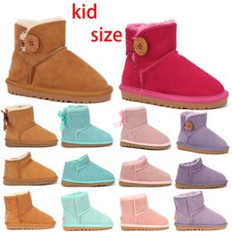 2024 Дизайнерская обувь Uggzgali новые ботинки детские сапоги Австралия Снежные ботинки Детская обувь зимние классические ультработ боттон детские петли