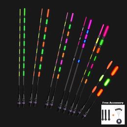 Fishing Accessories 6pcs Lot Floats Antenna High Brightness Electric Luminous Tails Head Dia 5 2MM Accessory Without Battery 231017