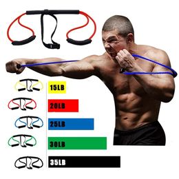 Resistance Bands 1PC MMA Boxing Rubber Training Speed Pull Rope Muay Thai Karate Power Workout Strength Gym Equipment 231016