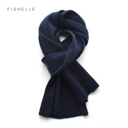 Scarves navy blue wool scarf scarves men and women winter knitted scarf adults warm short wool man scarves solid color 231016