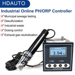 PH Metres Industrial Online PH Metre PH Controller ORP Sensor Electrode Probe Tester Continuous Measurement Control For Urban Sewage 231017