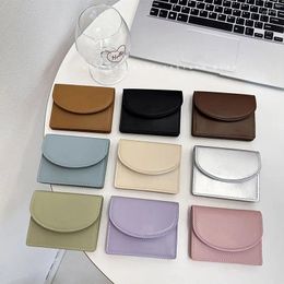 Wallets Korean Card Bag Wallet Solid Color Simple Multi-function Large Capacity