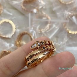 quality ring luxury Jewellery ladies diamonds 18K gold plated designer official reproductions highest counter quality couple rings276E