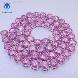Fine Jewellery 5mm tennis Necklace Bracelet 925 silver WS Moissamite diamond Cluster tennis chain for men and women