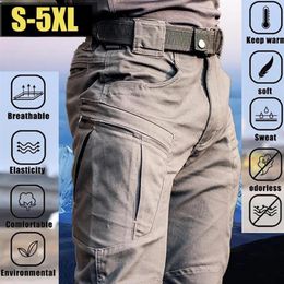 Men's Pants Outdoor Cargo Man Work Hiking Rip-Stop Military Tactical Casual Multi-pocket Men Trousers2341