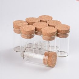 5ml 10ml 12ml Mini Glass Vials Jars In Vitro Bottles With Corks Stopper Test Tube Transparent Mason 100pcsgood qty Gtoqd