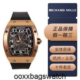 Richardmillie Wrist Watch Mens Automatic Swiss Watches Richardmillie Rm067 Ultra Thin Mens Watch 18k Rose Gold Black Dial Date Display Automatic Mechanical Wa HB9D