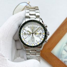 Luxury men's watches designer high quality datejust five hand quartz watches sports waterproof luminous montre luxe steel band watches