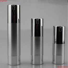 50PCS 15ML 30ML 50ml UV silver gold airless vacuum pump lotion bottle used for Cosmetic Containergoods Sqbmb Lwpdp