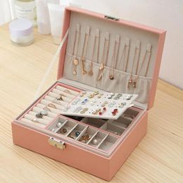 Jewelry Pouches Holder Storage Box Women Organizer Multifunction Necklace Earring Ring For Travel