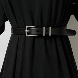 Belts Women's Runway Fashion Vintage Genuine Leather Cummerbunds Female Dress Corsets Waistband Decoration Narrow Belt TB165