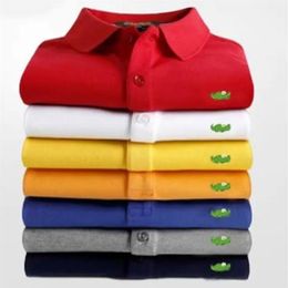 high quality Mens Designer Polos Brand small horse Crocodile Embroidery clothing men fabric letter polo t-shirt collar casual t-sh2444