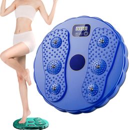 Twist Boards Twister Board 11 inch Waist Twisting Disc with Foot Massage Magnetic Microwaves Function for Slimming Shaping Exercise Equipment 231016