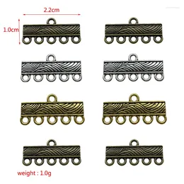 Charms 20pcs 10 22mm 3 Color Tibetan Silver Bronze Ancient Gold 3-Way Pendant Bracelet Necklace Jewelry Accessories DIY Alloy Supplies