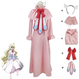 Cosplay Anime Fairy Tail Mavisvermilion Cosplay Costume Kawaii Cute Loli Lolita Dress Pink Outfit Hallowen Carnival Party Suit