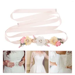 Belts Bridal Belt Rhinestone Wedding Dress Rhinestones Accessory Ribbon Women Dresses