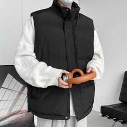 Men's Vests Winter Warm Sleeveless Jacket Coats For Men Stand Collar Casual Waistcoats Puffer Vest Coat
