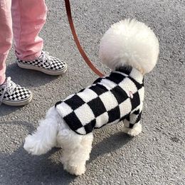 Dog Apparel Small Sweater Autumn Winter Fashion Plaid Clothes Pet Cute Desinger Jacket Puppy Warm Pyjamas Chihuahua Dachshund Poodle