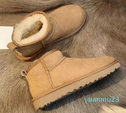 australia designer mini snow boots for women booties ug winter boot australie scuffs wool shoes sheepskin fur for men size