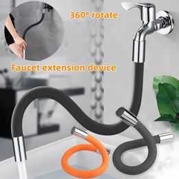 Other Bath Toilet Supplies 360 Rotating Silica Gel Faucet Extender Flexible Bending Bathroom Sink Universal Splash Kitchen Accessories 231017