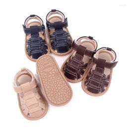 Sandals 0-18months Baby Boy Breathable Soft Sole Non-Slip Summer Beach For Infant Boys Closed Toe Walking Shoes