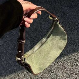 Shoulder Bags Cross Body Casual Green Underarm Bag New Vintage Hot Leather Shoulder Bag Female Elegant Handbag Pursestylishhandbagsstore