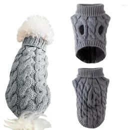 Dog Apparel Sweaters For Small Dogs Winter Warm Clothes Turtleneck Knitted Pet Clothing Puppy Cat Sweater Vest Chihuahua