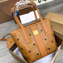 MCMC Bags Designer Totes Shoulder Mm Womens Buckets Bags Luxury Handbag High Quality Capacity Leather Chain Shopping Handbags 230615