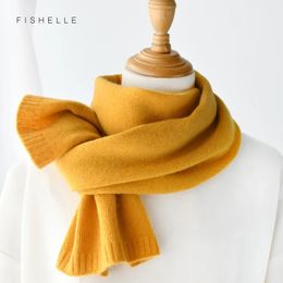 Scarves luxury cashmere scarf women solid Colour winter small thin scarf adults and kids knits shawl warm short wool scarves ladies men 231016