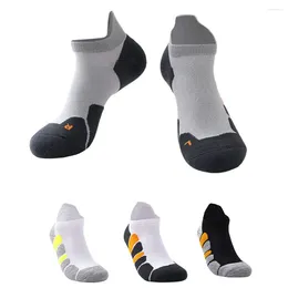 Men's Socks Sports Run Fast Dry Non-slip Wicking Short Tube Outdoor Women's Towel Bottom Low Boat 5 Pairs