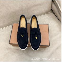 2023 LP Mens/women Loro Walk Shoes Luxury Sneakers Dress Shoe Suede Leather Nubuck Designer Flats Leisure Official Large 006