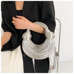 Evening Bags Unique Noodles Shaped Designer Women Ladies Crossbody Shoulder Bag Woman Handbag Tote Purse Satchel Dinner