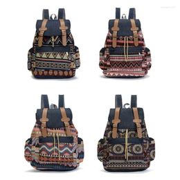 School Bags Women Canvas Vintinge Backpack Ethnic Bohemian Backpacks Schoolbag Daypack