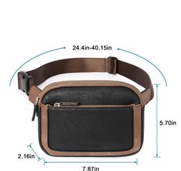 Wholesale New Crossbody Bag Waistpack Adjustable Shoulder Strap Artificial Leather Women's Waistpack