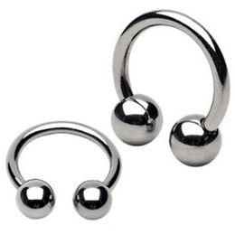 Steel Horseshoe 316L Surgical Steel Nose Labret Ear Piercing Hoop Ring Eyebrow Universal 16G Body Jewellery Whole280r