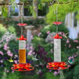 Other Bird Supplies Outdoor Hanging Hummingbird Feeder With 5 Feeding Ports Hooks For Garden Patio Decor