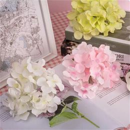 13-15cm Artificial Hydrangea Flower Head for Wedding Birthday Party Decoration DIY Garland Flower Wall Photography Background GC2389