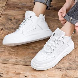 Boots 962 Style Leisure Mens Japanese Platform Flats White Shoes Lace-Up Trend Original Leather Boot Streetwear Ankle Botas H 45